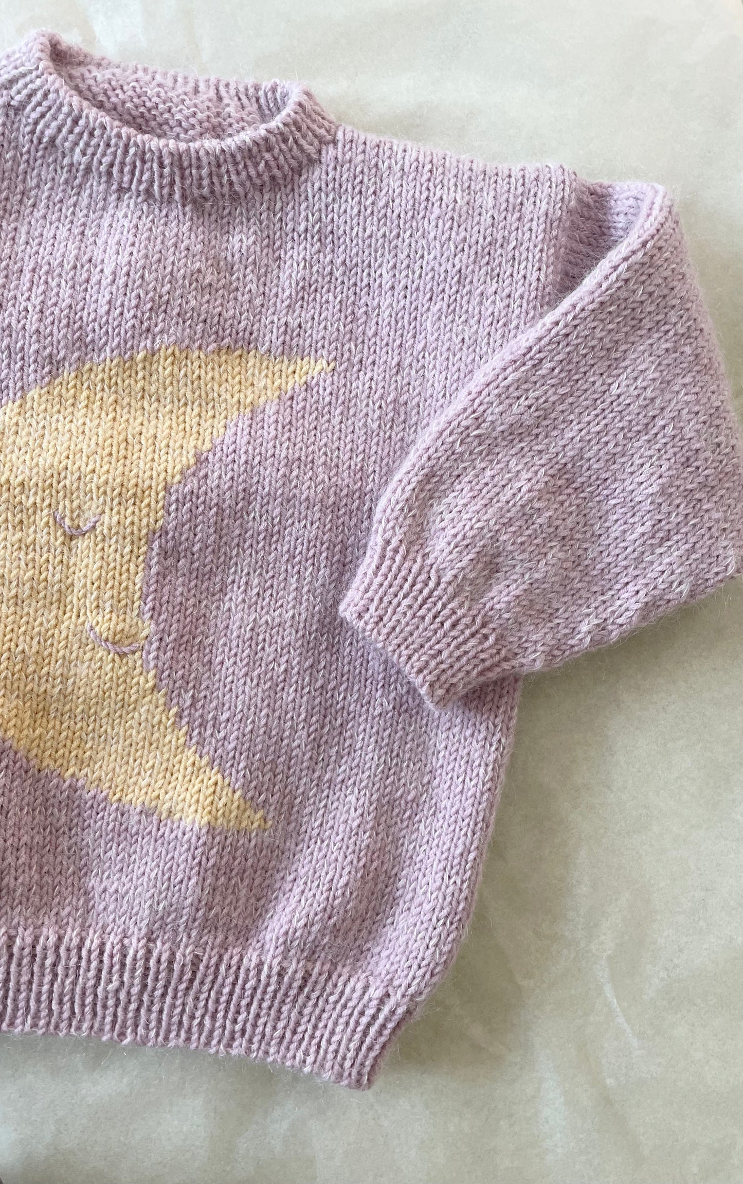 Månetrøje Støvet rosa