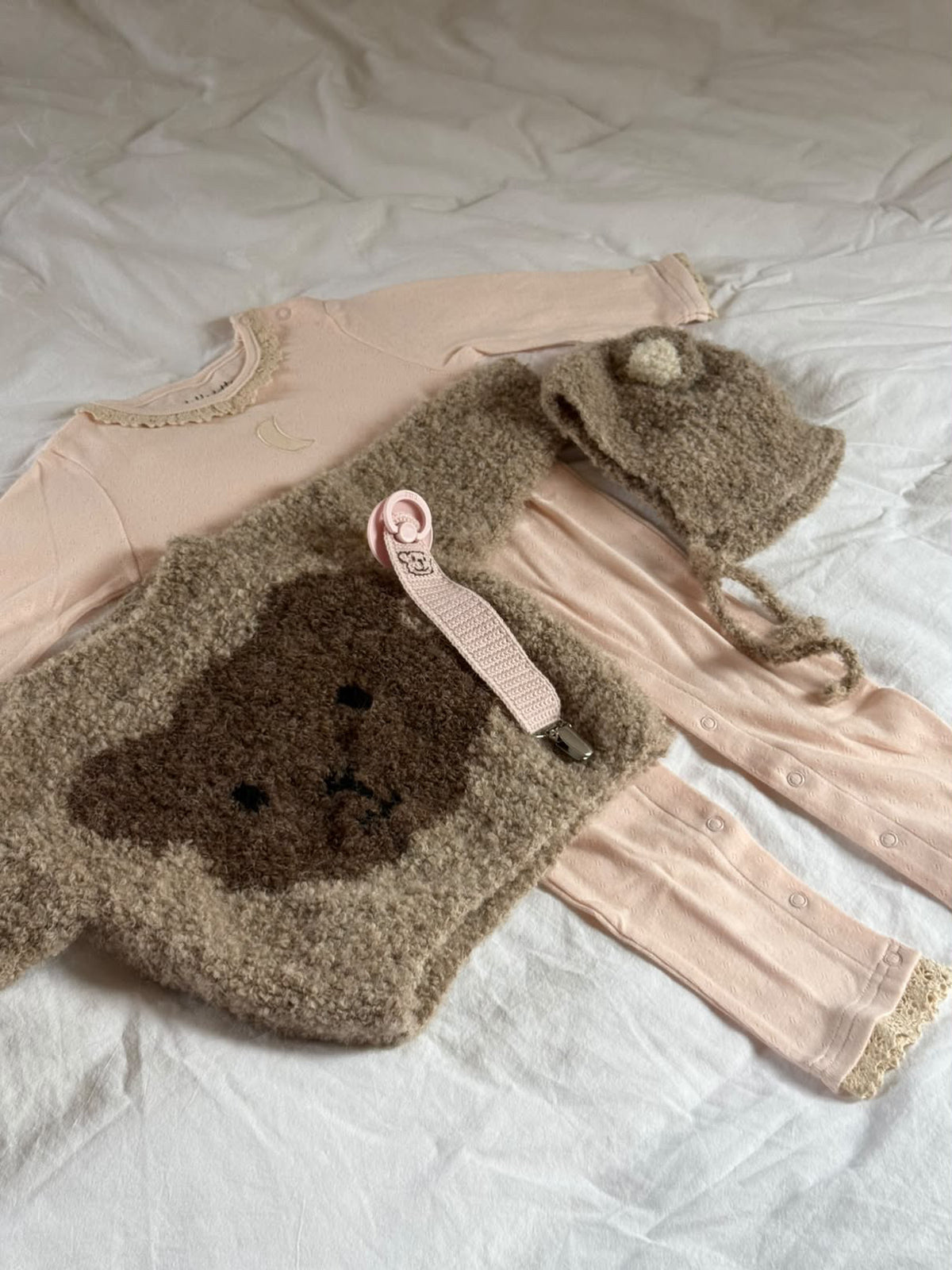 Lille Bitte Teddyhue beige (forudbestilling)